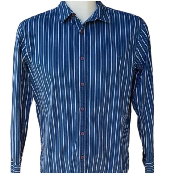 INC International Concepts Long Sleeve Button Down Shirt Size L - Picture 3 of 9